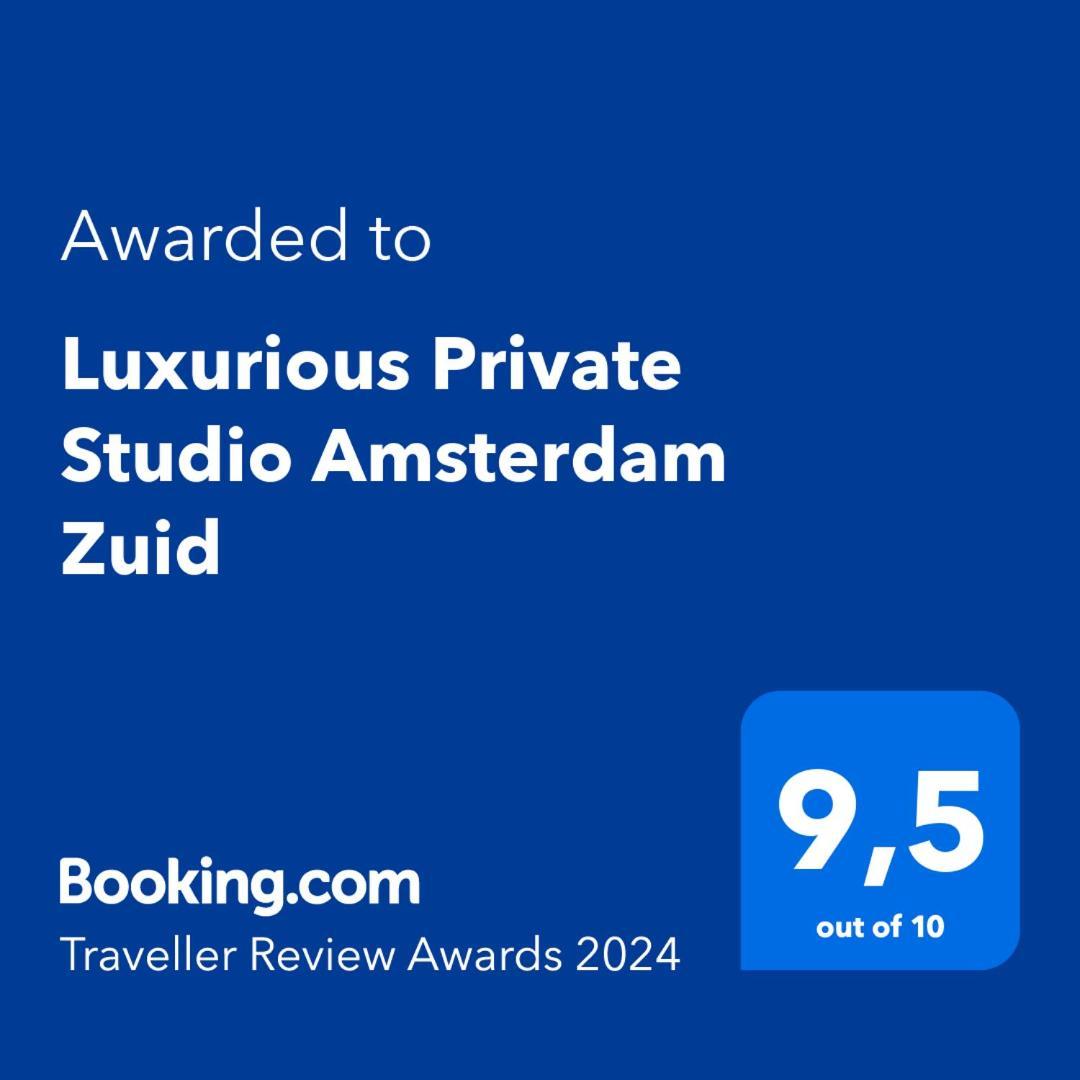 Luxurious Private Studio Amsterdam Zuid Exteriör bild