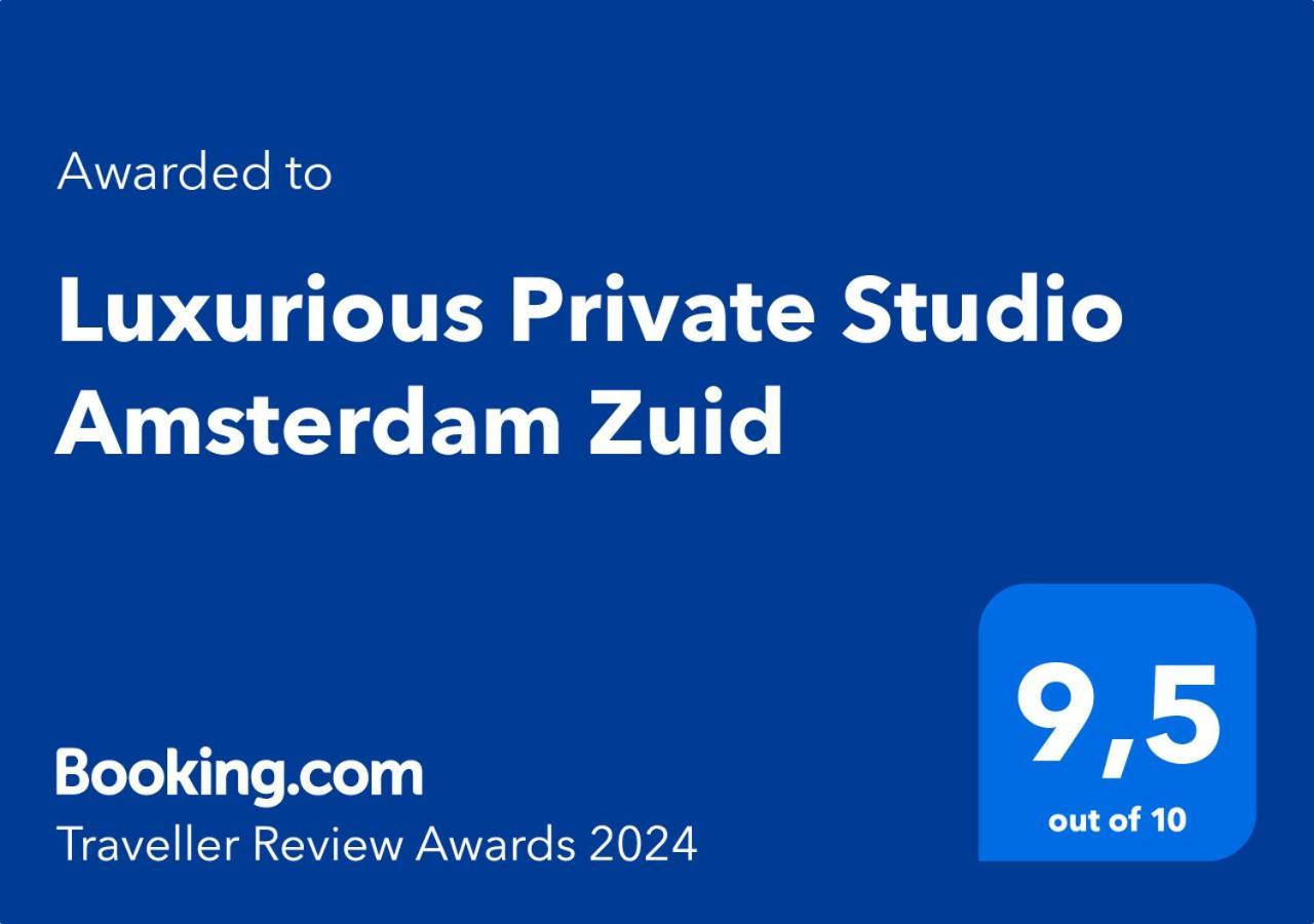 Luxurious Private Studio Amsterdam Zuid Exteriör bild